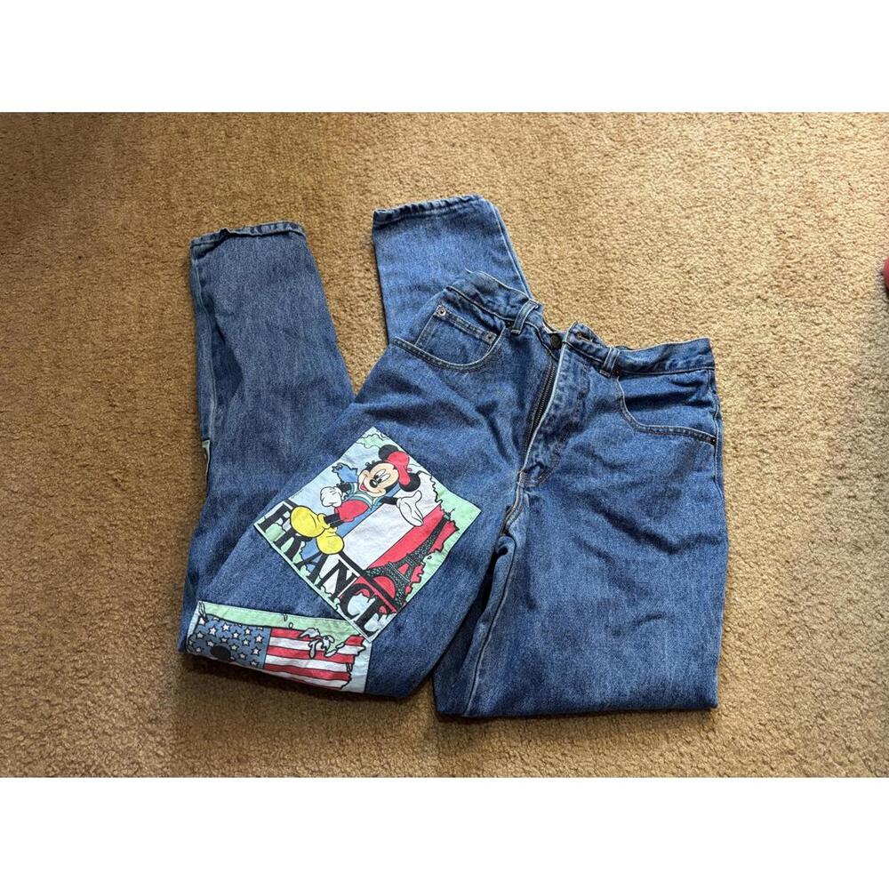 Mickey Blues Vintage Denim Jeans with Graphic Print